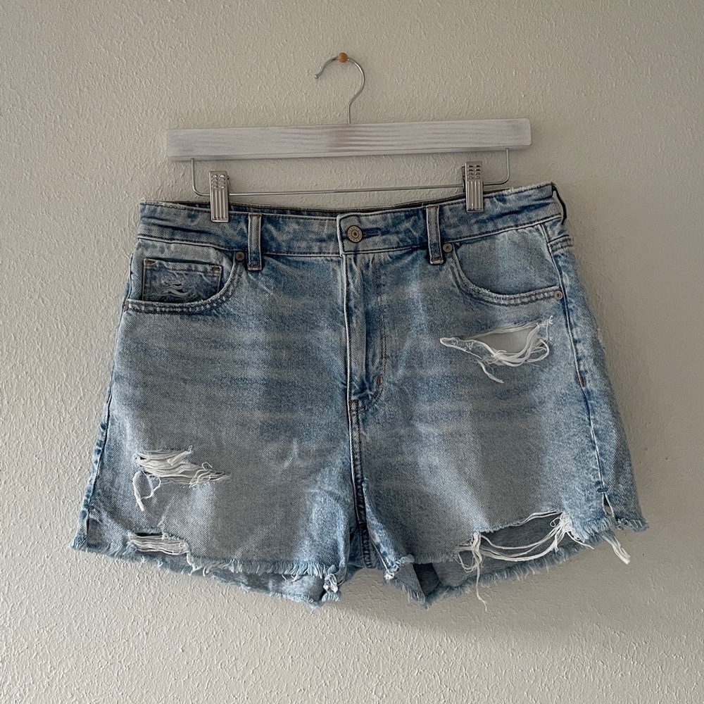 American Eagle Jean Shorts Zipper Fly Beach Coastal Denim Short